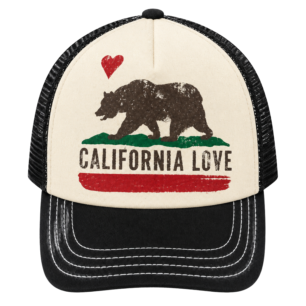 Brooklyn Hat Co California Love Trucker Cap Black 1