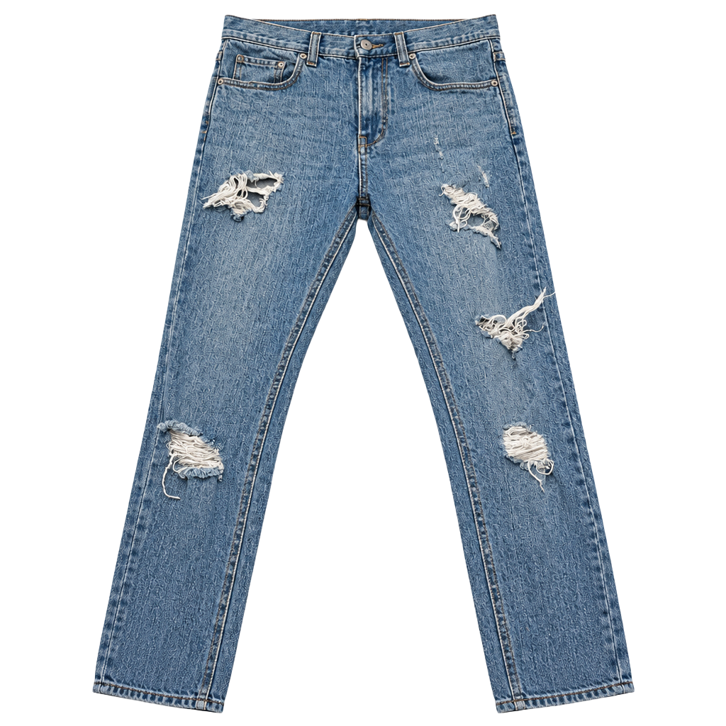 Empyre Distressed Skinny Jeans 28x25 Blue Denim 1