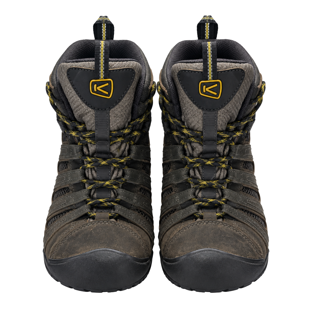 KEEN Targhee Mid Hiking Boots Size 11 Brown Waterproof Leather 1