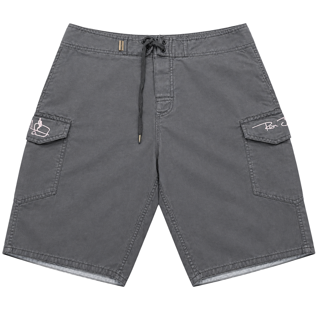 Ron Jon Surf Shop Boardshorts Size 32 Black Cargo Surf Shorts 1