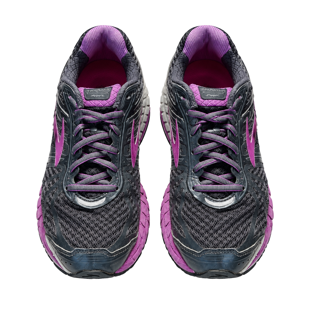 Brooks Ariel Running Shoes Size 7 Extra Wide Black Purple 1