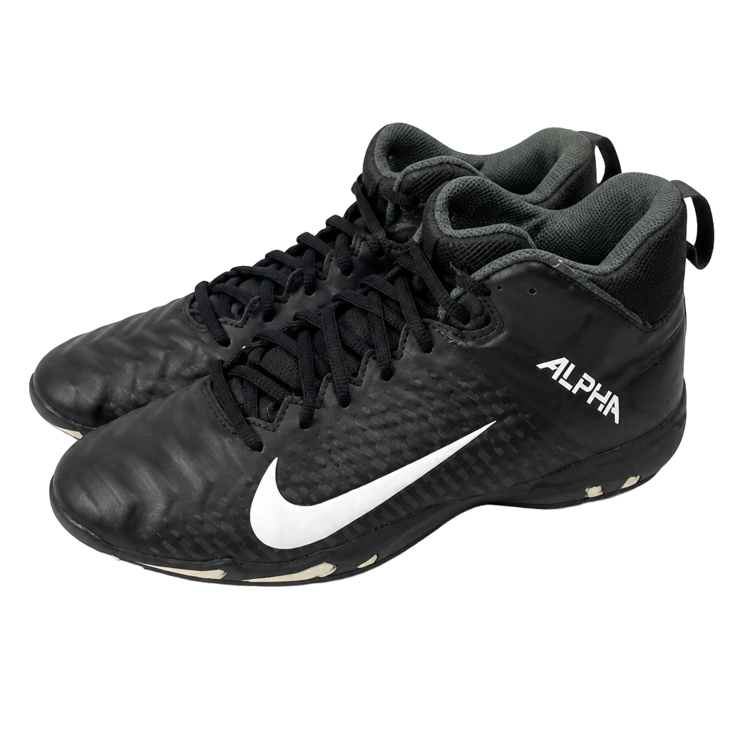 Nike Alpha Fastflex Football Cleats Men's Size 12 (AQ7653-001) Black/White 1