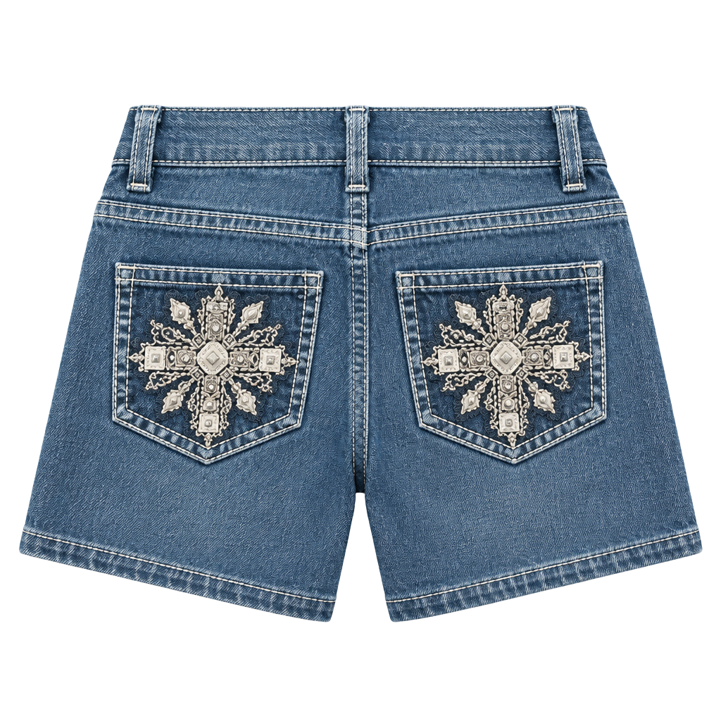 Weekend Bootcut Jeans Size 12 Y2K Cross Embellished 1