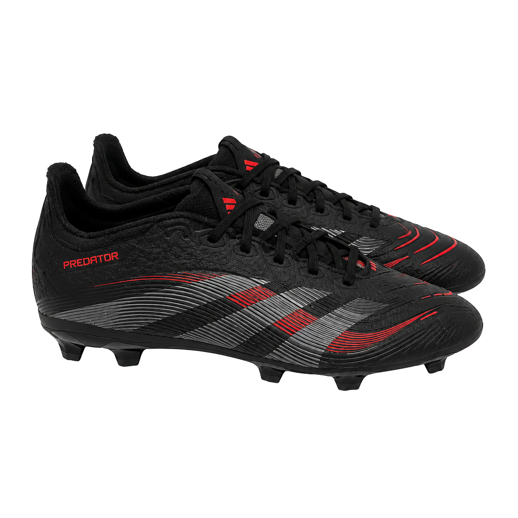Adidas Predator League Soccer Cleats Size 7 Black Red FG MG 1