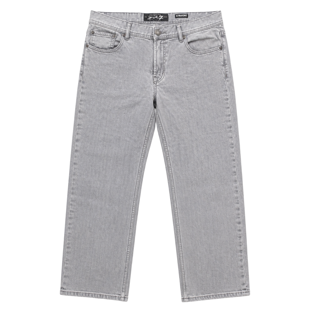 Seven 7 Jeans Men's Straight Leg Gray Denim Pants 36x30 1