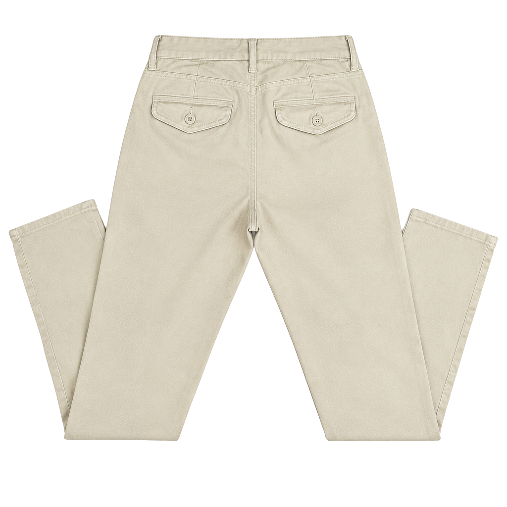 American Eagle Super High-Rise Straight Pants Size 00 Short Beige Khaki 1