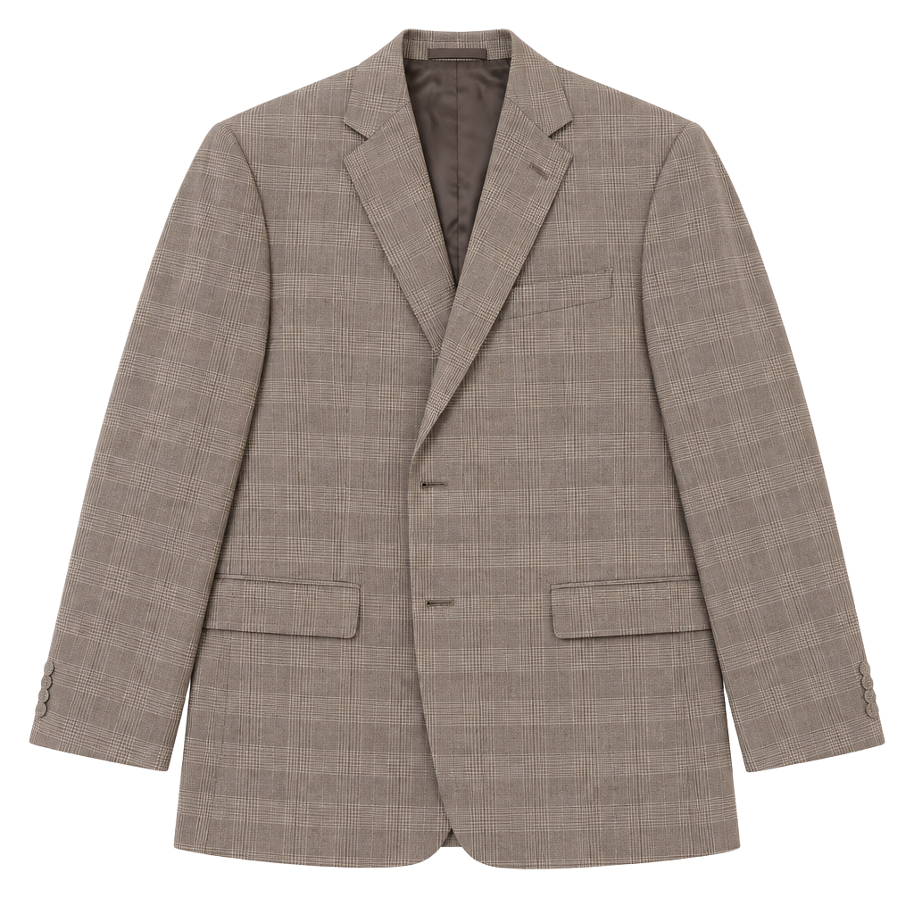 Hart Schaffner Marx Gold Trumpeter Plaid Blazer Sport Coat Grey Men 44R 46R L 1