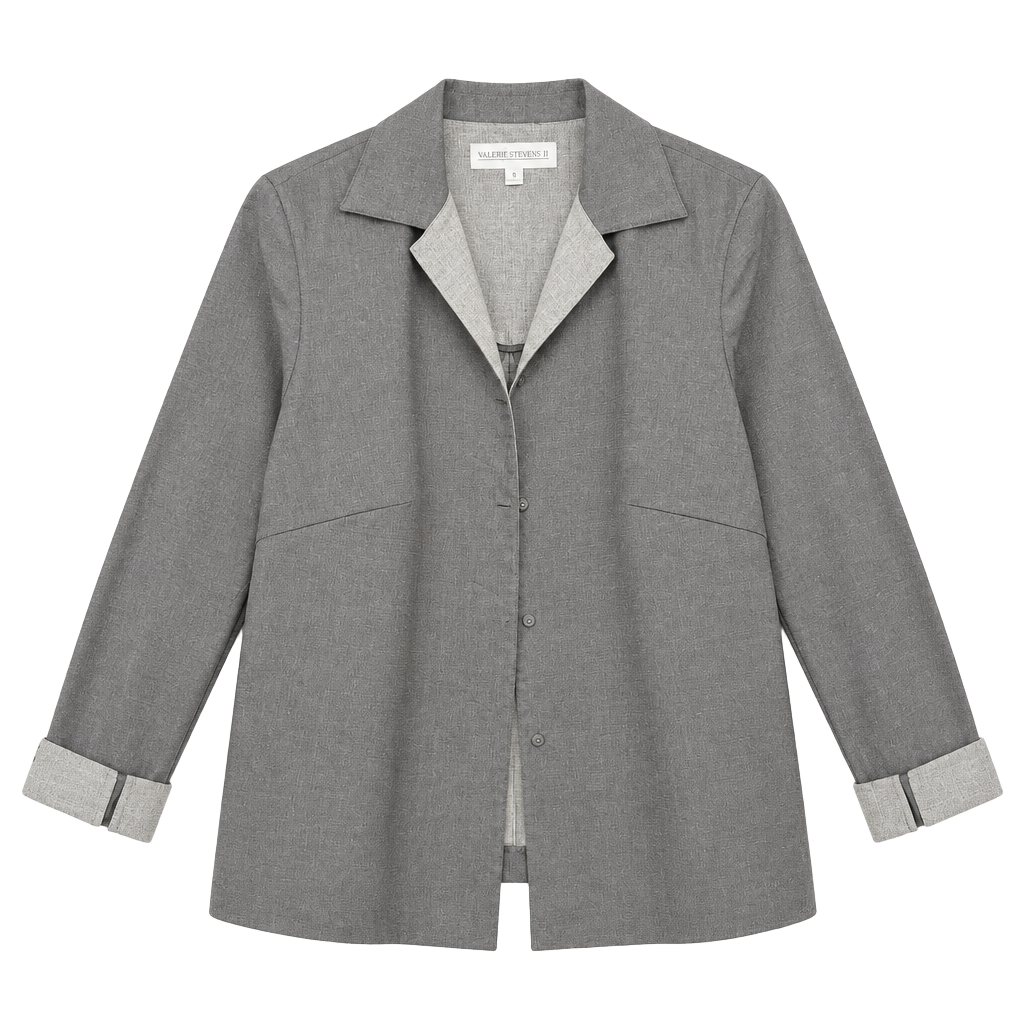 Valerie Stevens II 90% Wool (Blend) Button Up Blazer Jacket Size 18W Black 1