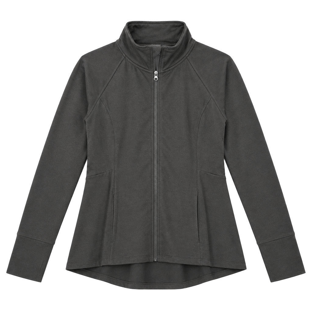 Gaiam Full Zip Active Jacket Size L Black Athletic Outerwear 1