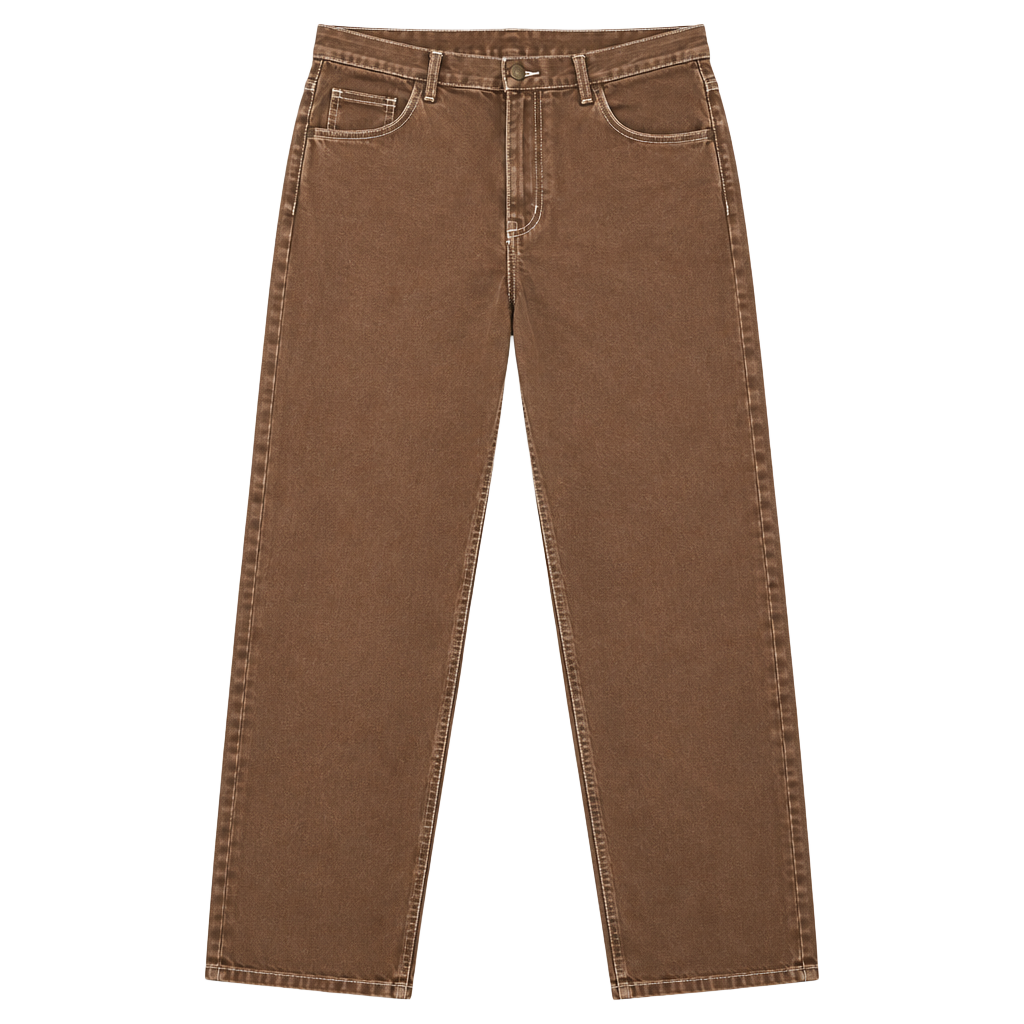 GoGo Women’s Carpenter Jeans Brown Y2K Denim Vintage Inspired Statement 30x28 1
