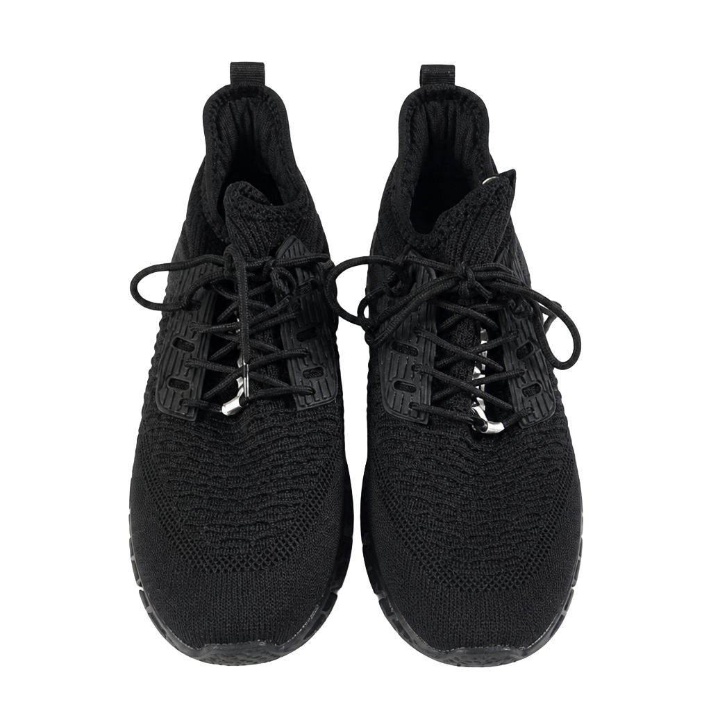 Black Breathable Knit Running Shoes Size 13 1