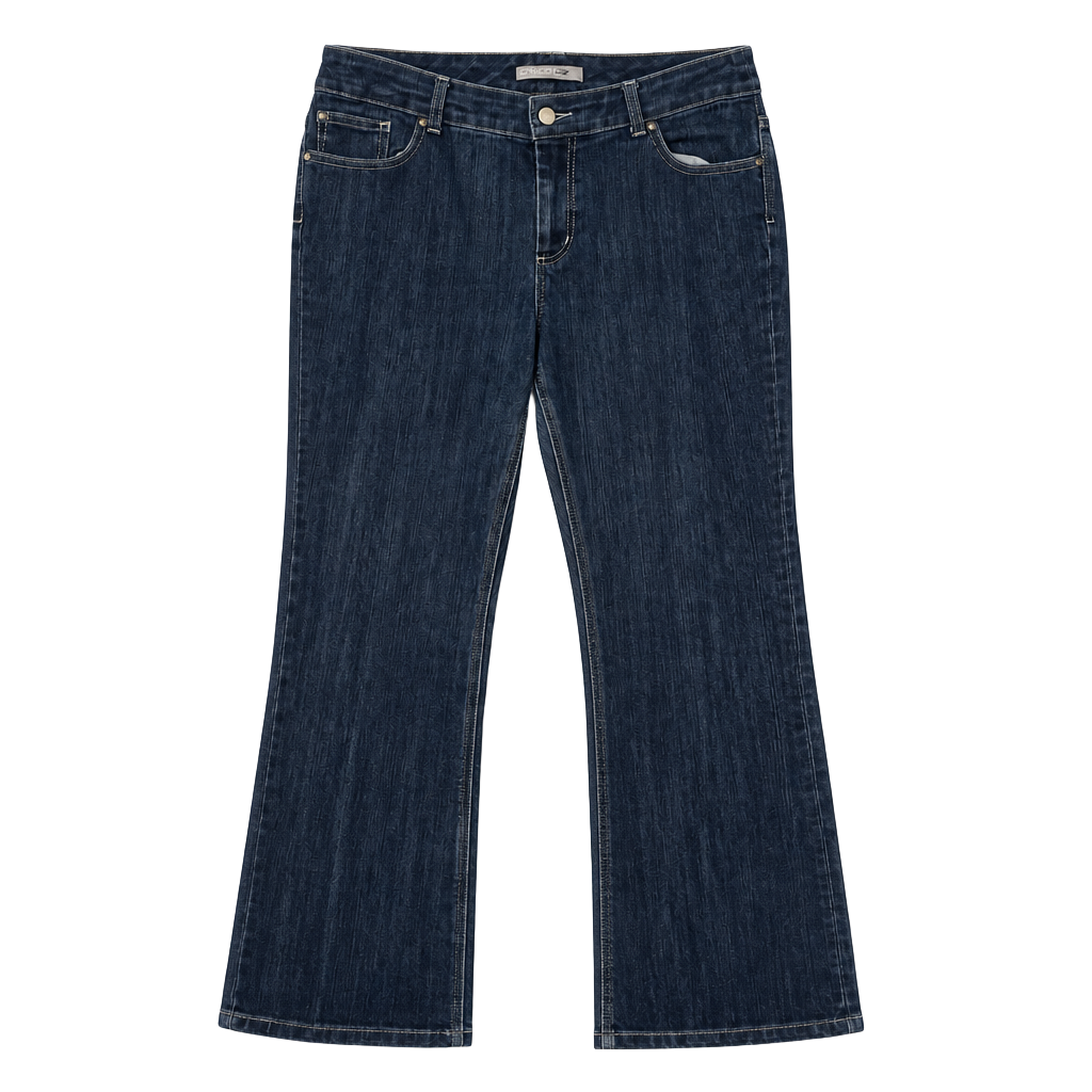Chico's Platinum Dark Wash Bootcut Jeans with Embroidered Back Pockets Size 2 Reg 1