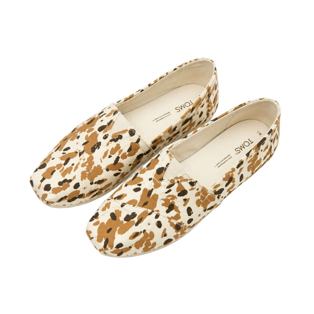 TOMS Women's Alpargata Loafer Flat, Buckthorn Brown Abstract Cow 1