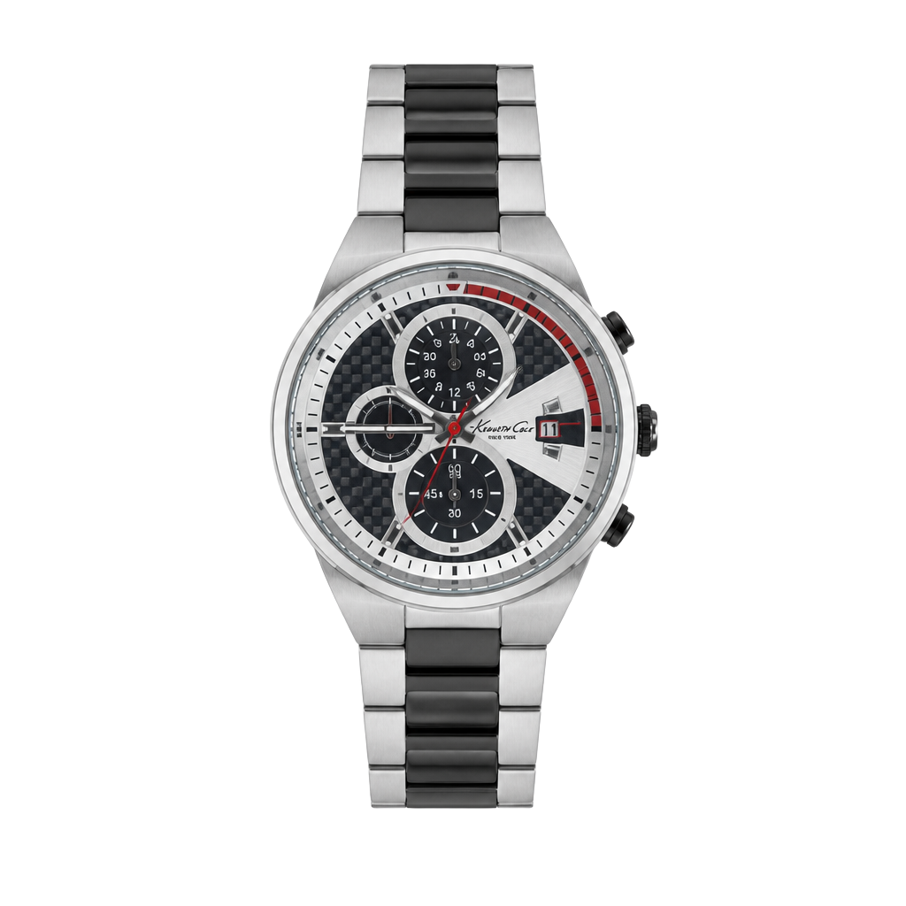 Kenneth Cole New York KC3820 Men's Chronograph Watch with Carbon Fiber Dial 1