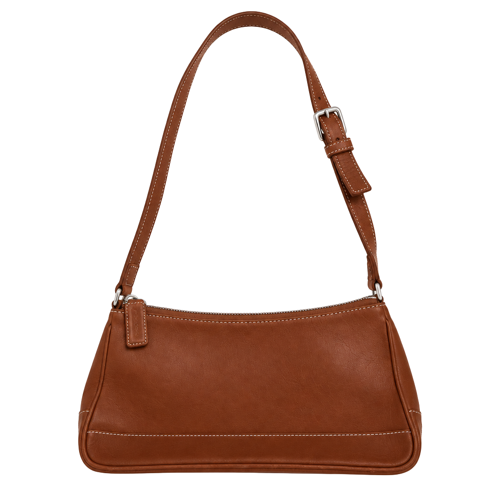 Coach Hamptons Demi Brown Leather Shoulder Bag 7785 1