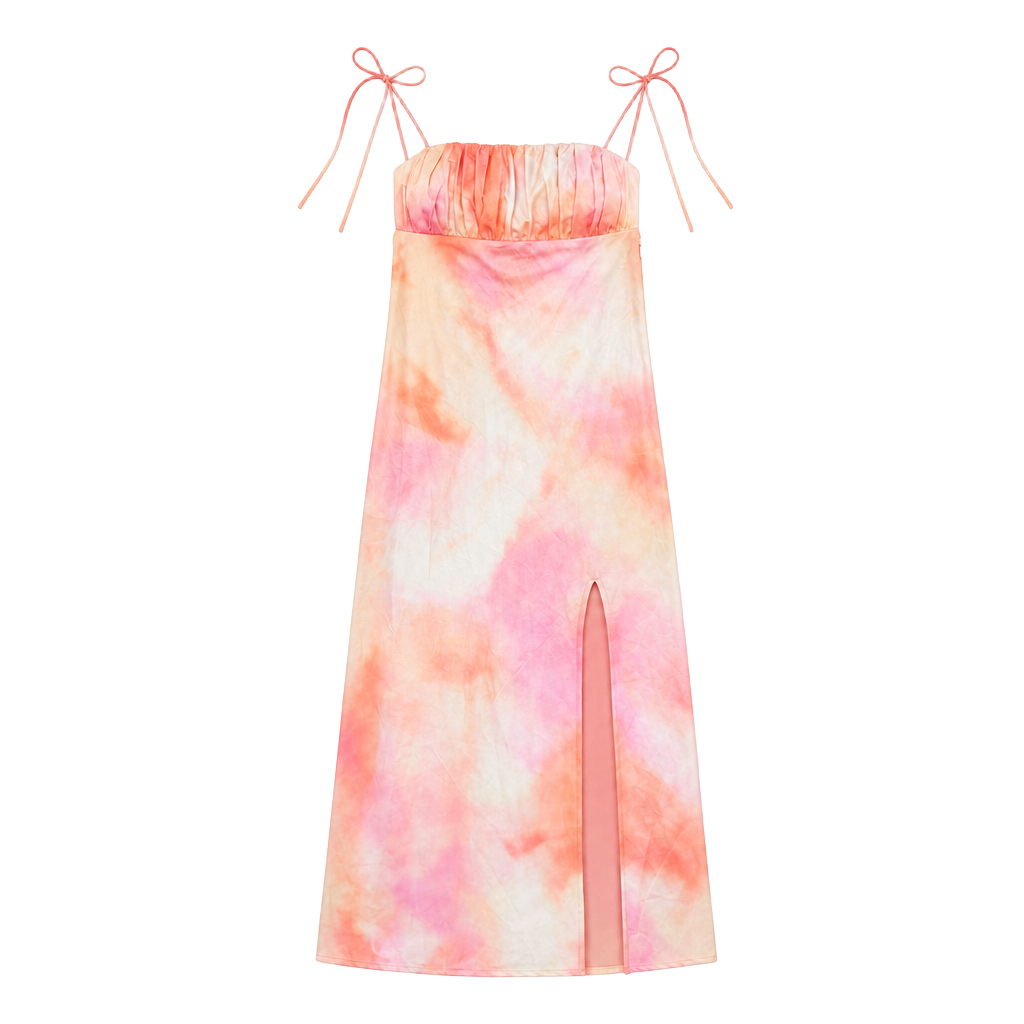 Like New Princess Polly - Carsa Tie Dye Midi Summer Dress, US 6 1