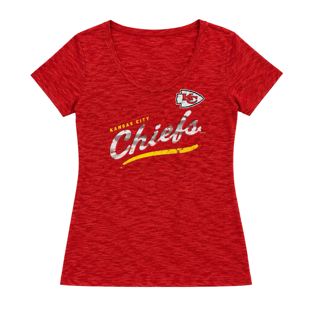 Touch Kansas City Chiefs V-Neck T-Shirt Red 1