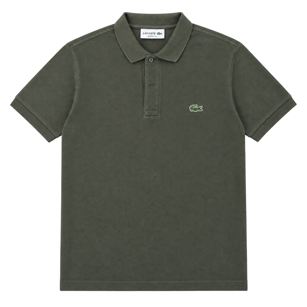 Lacoste Classic Fit Polo Shirt Size US M FR 4 Olive Green Short Sleeve 1