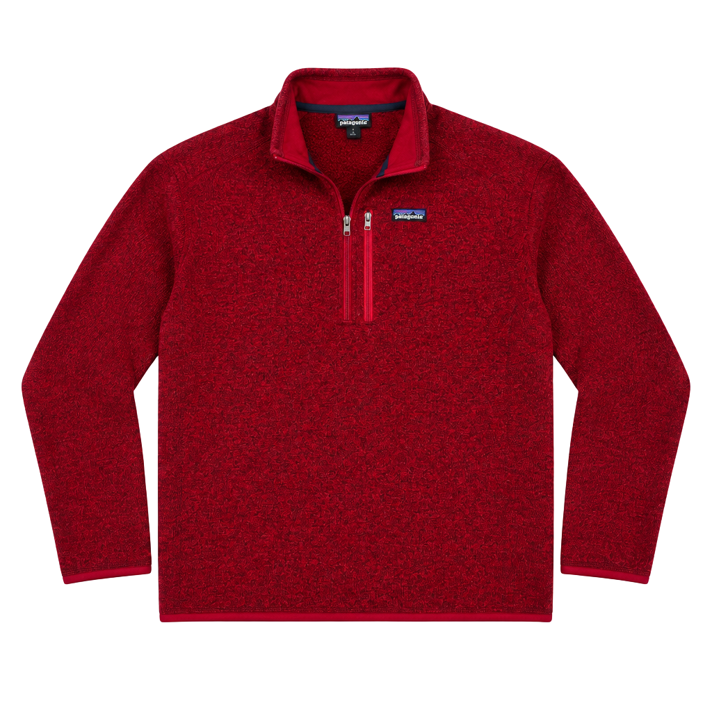 Patagonia Better Sweater 1/4-Zip Size L Red Fleece Pullover 1