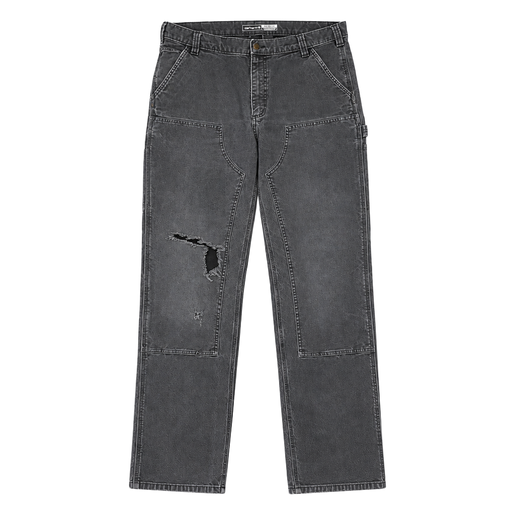 Carhartt 103334 Double Knee Work Pants 36x36 Relaxed Fit DISTRESSED 1