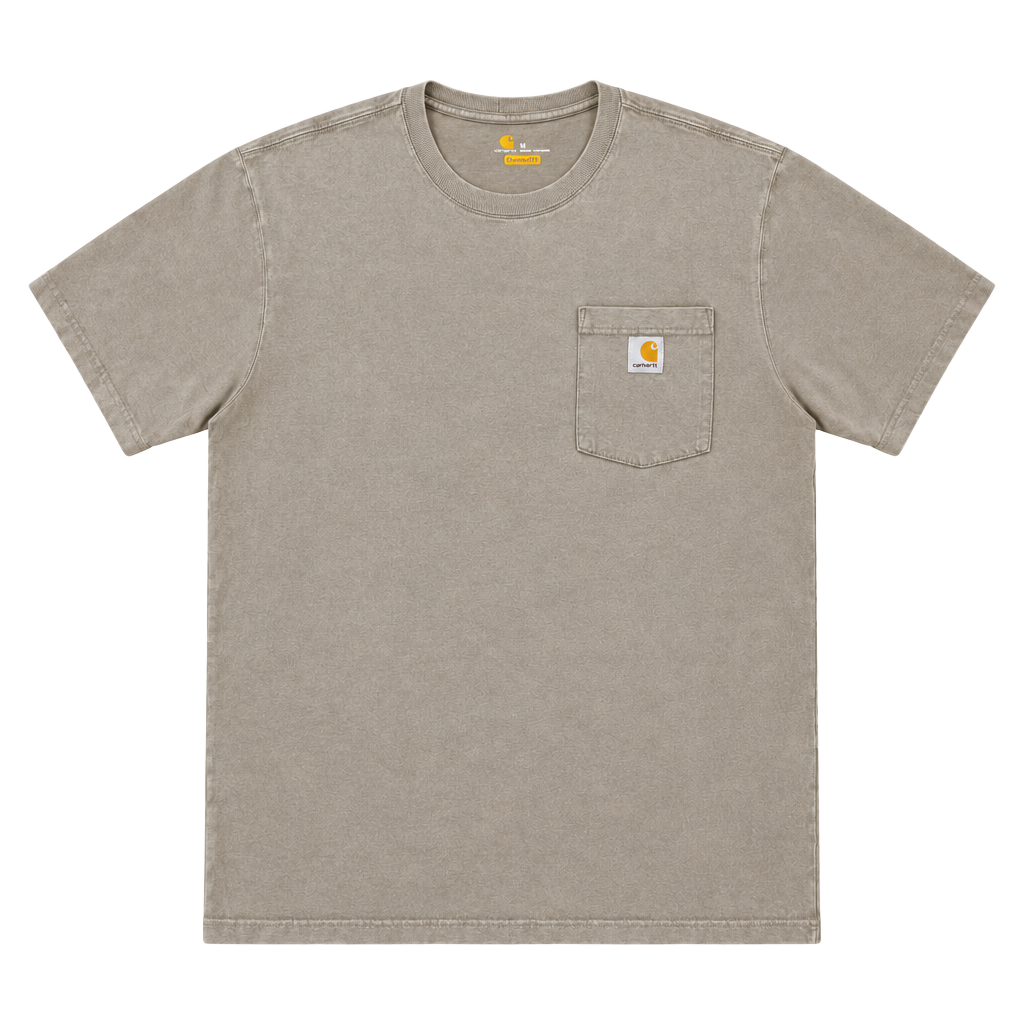 Carhartt Original Fit Pocket T-Shirt Size M Brown Cotton 1