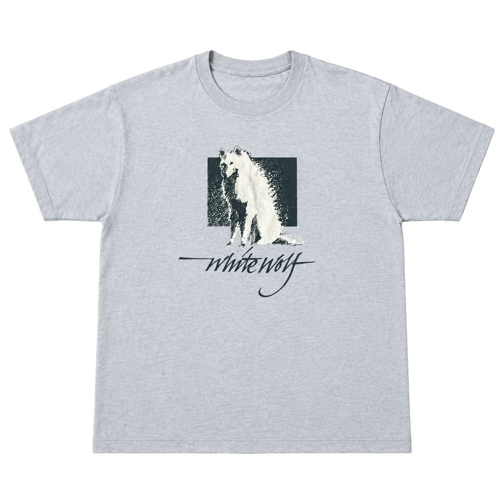Vintage White Wolf Graphic T-Shirt Grey Wildlife Nature XL 1