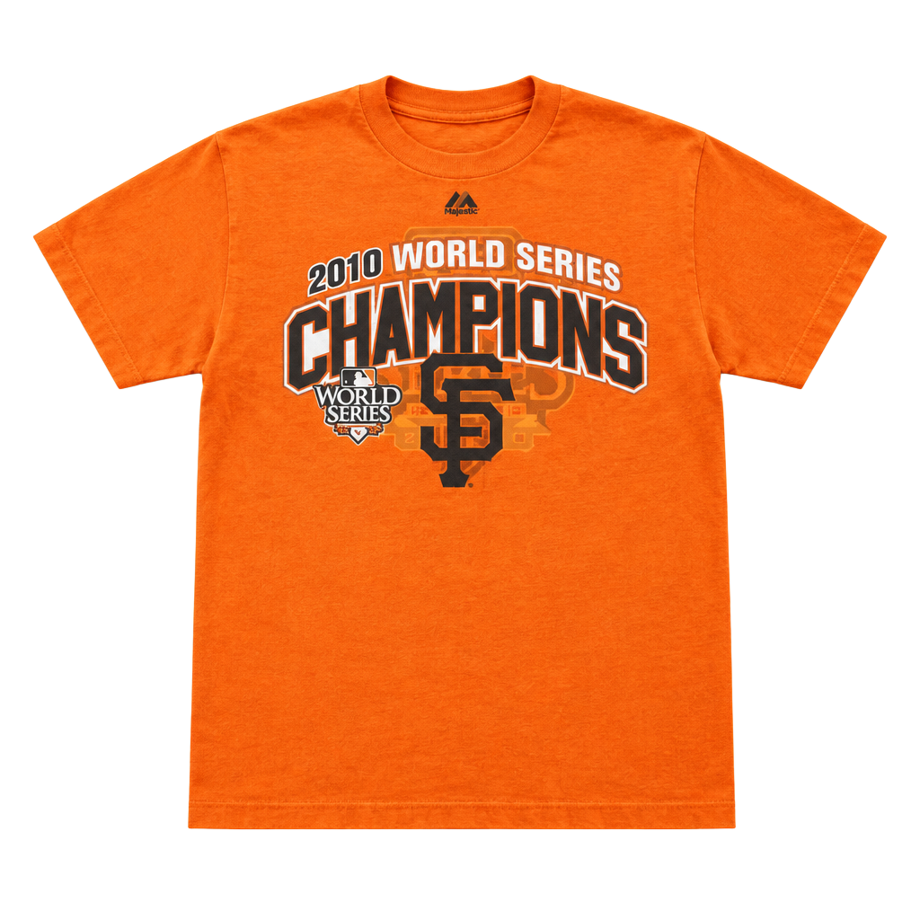 Majestic San Francisco Giants 2010 World Series Champions T-Shirt 1