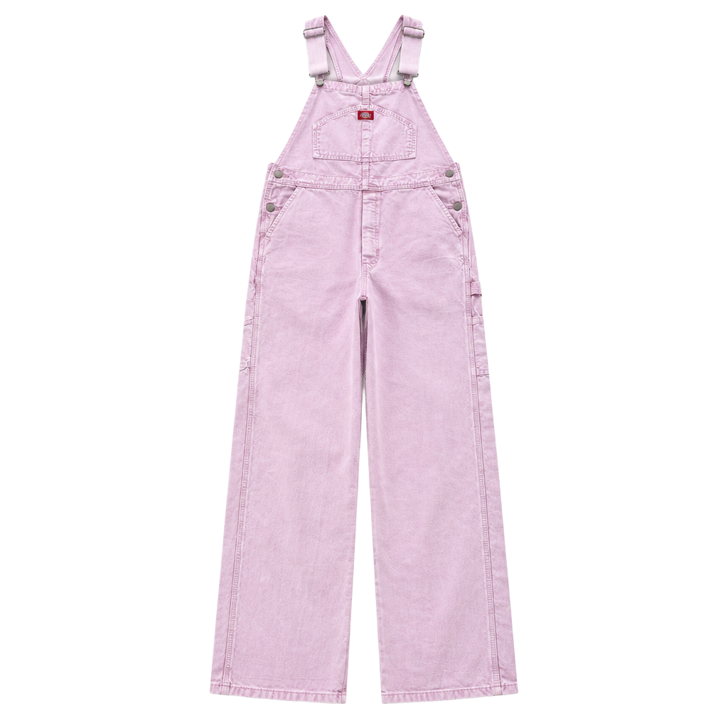 Dickies Pink Cotton Utility Overalls 1