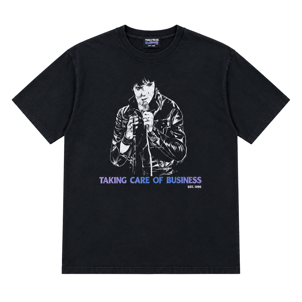 Screen Stars Elvis Presley Taking Care Of Business T-Shirt XL Black 1