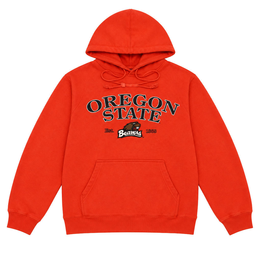Sport Tek Oregon State University Beavers Hoodie Size M Orange 1