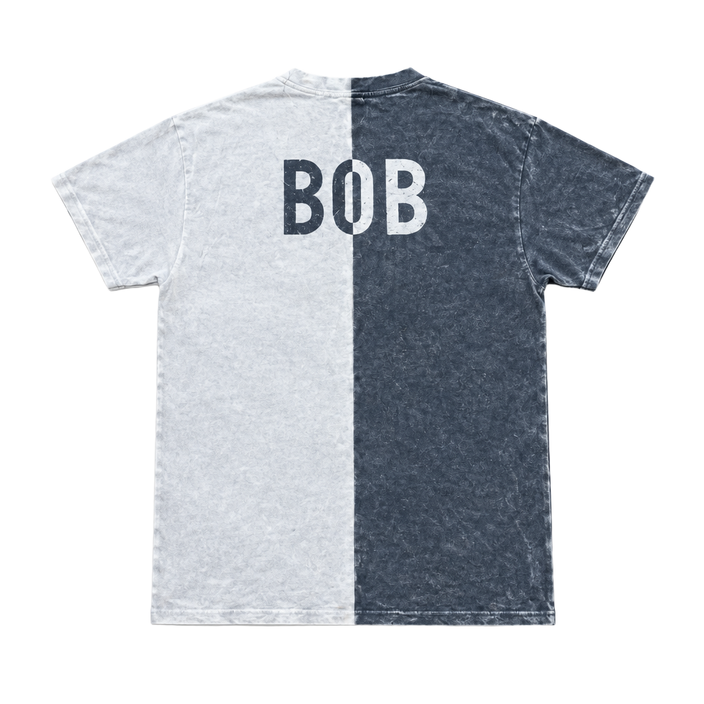 70s Hanes Vintage Bob Graphic T-Shirt Split Black White 1