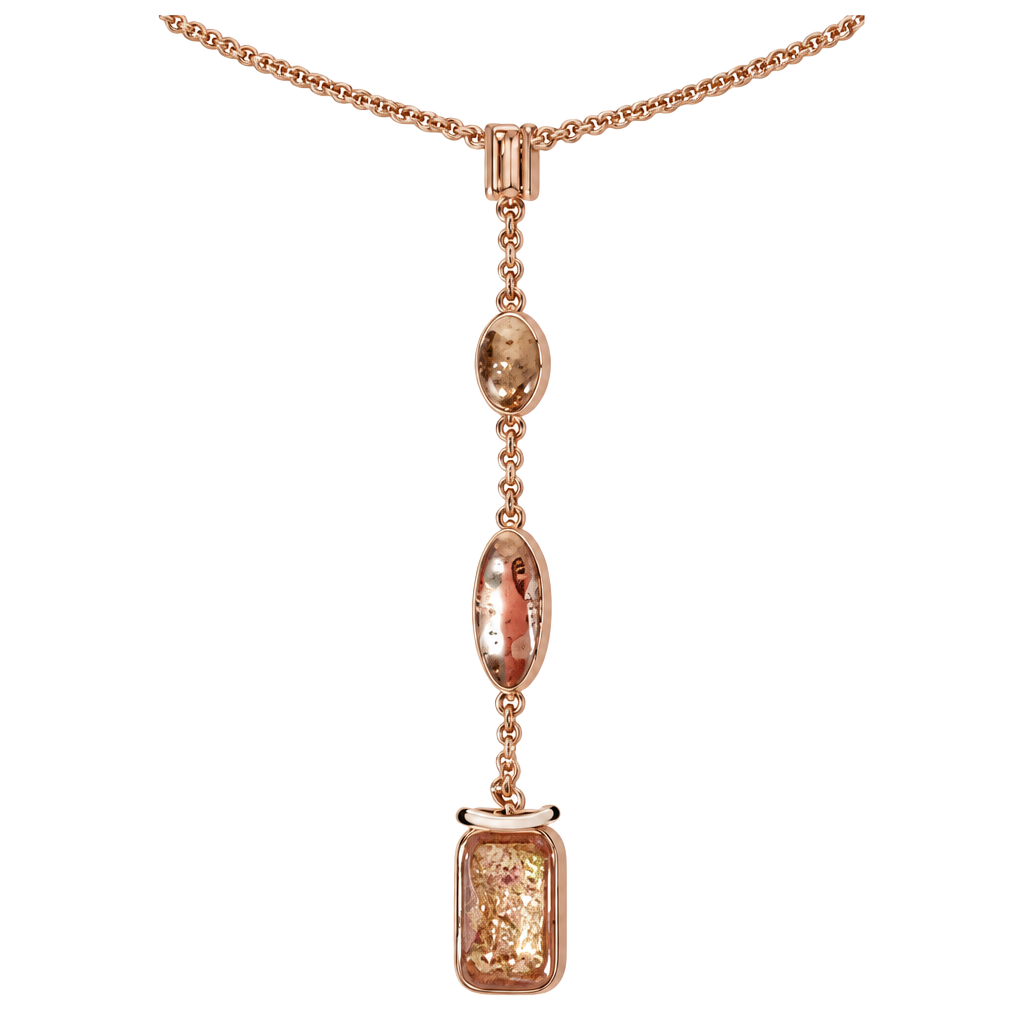 RARE Tokyo Lights New Stykist Exclusive Colorstreet Rose gold Necklace NIB 1
