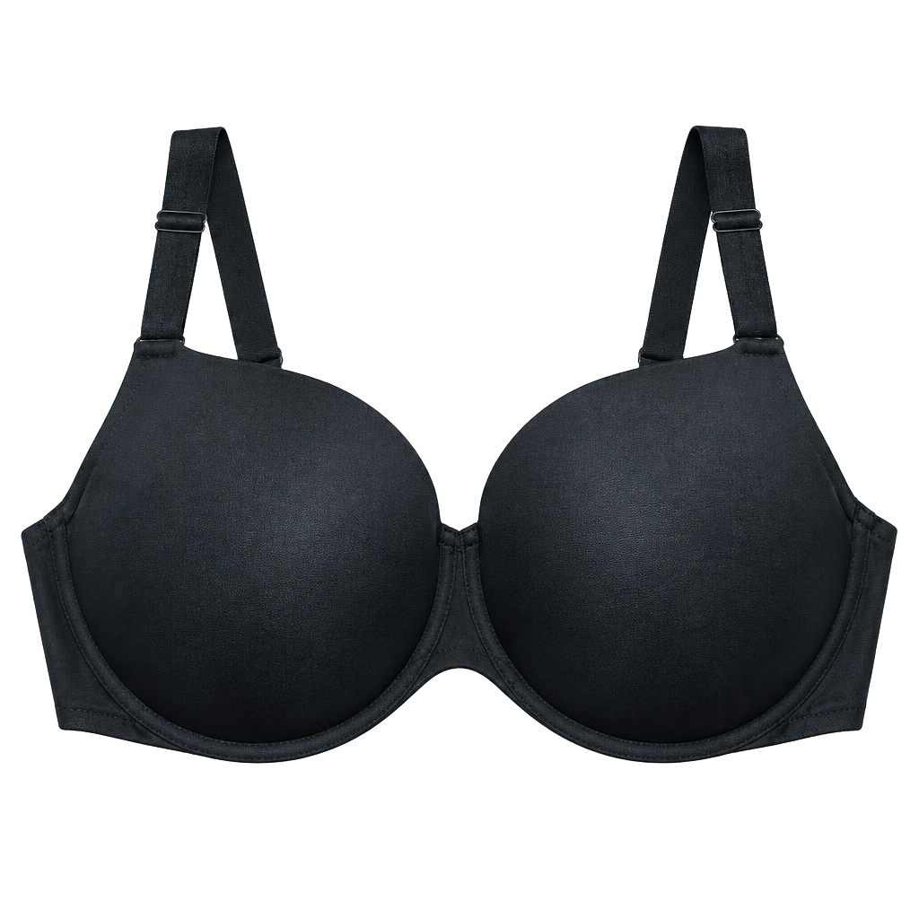 Victoria's Secret T-Shirt Push-Up Full Coverage Bra Size 34DDD Black 1
