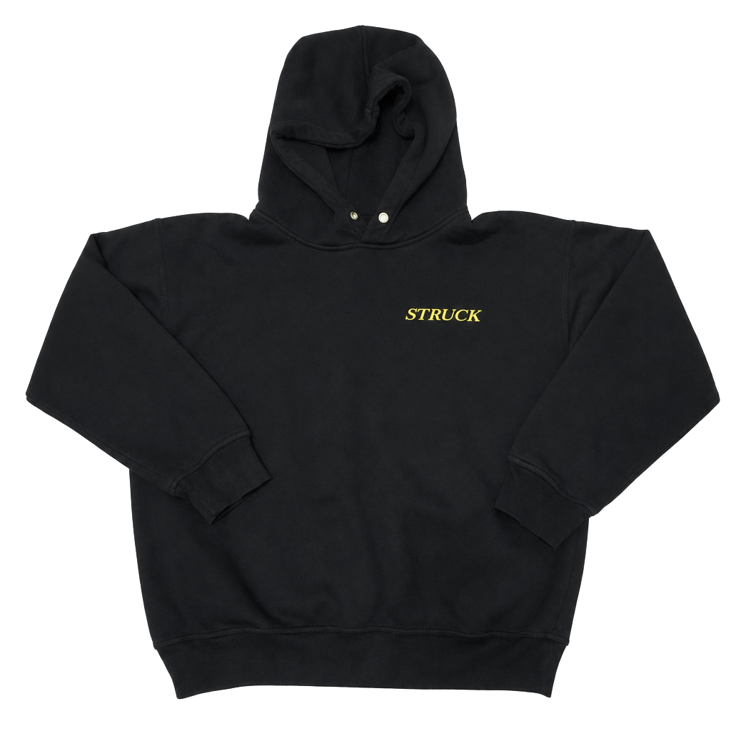 Struck Clothing Collegiate Hooded Sweatshirt Black 1