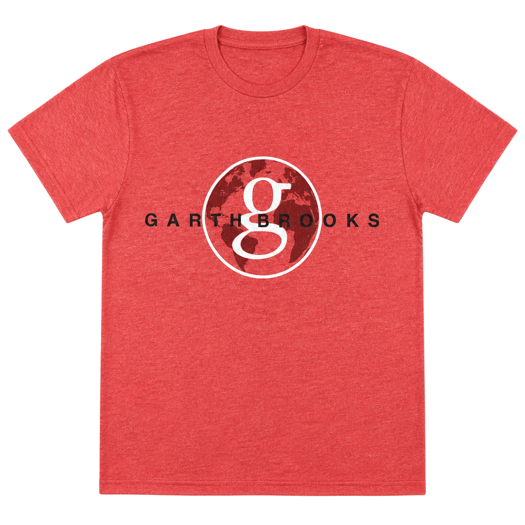 Tultex Garth Brooks World Tour T-Shirt Size XL Red Concert 1