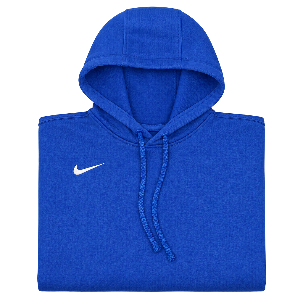 Nike Club Fleece Hoodie Size L Blue White 1
