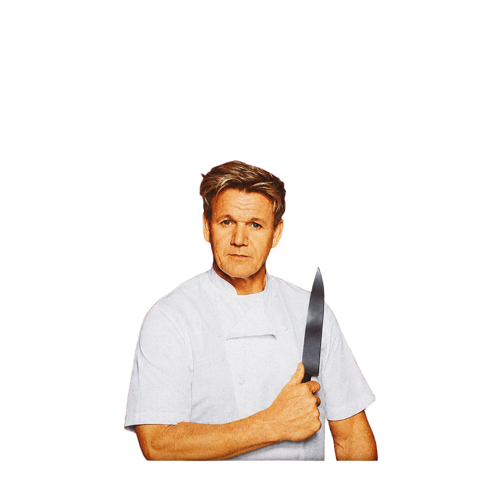 Gordon Ramsay Hell's Kitchen T-Shirt Size MD Red Go To Hell Graphic 1