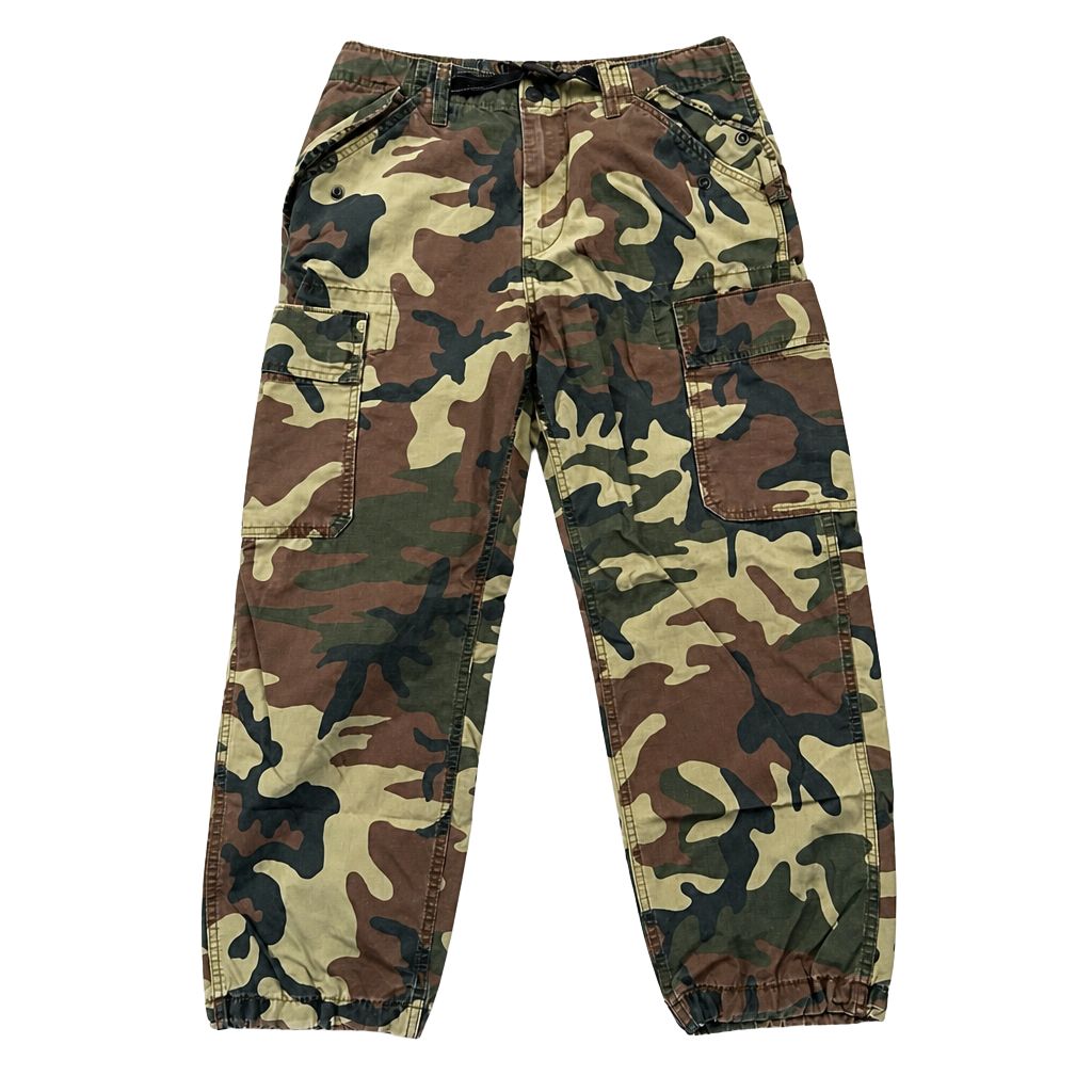 Levi's Men's XX Relaxed-Fit Straight-Leg Ripstop Woodland Camo Cargo Pants 1