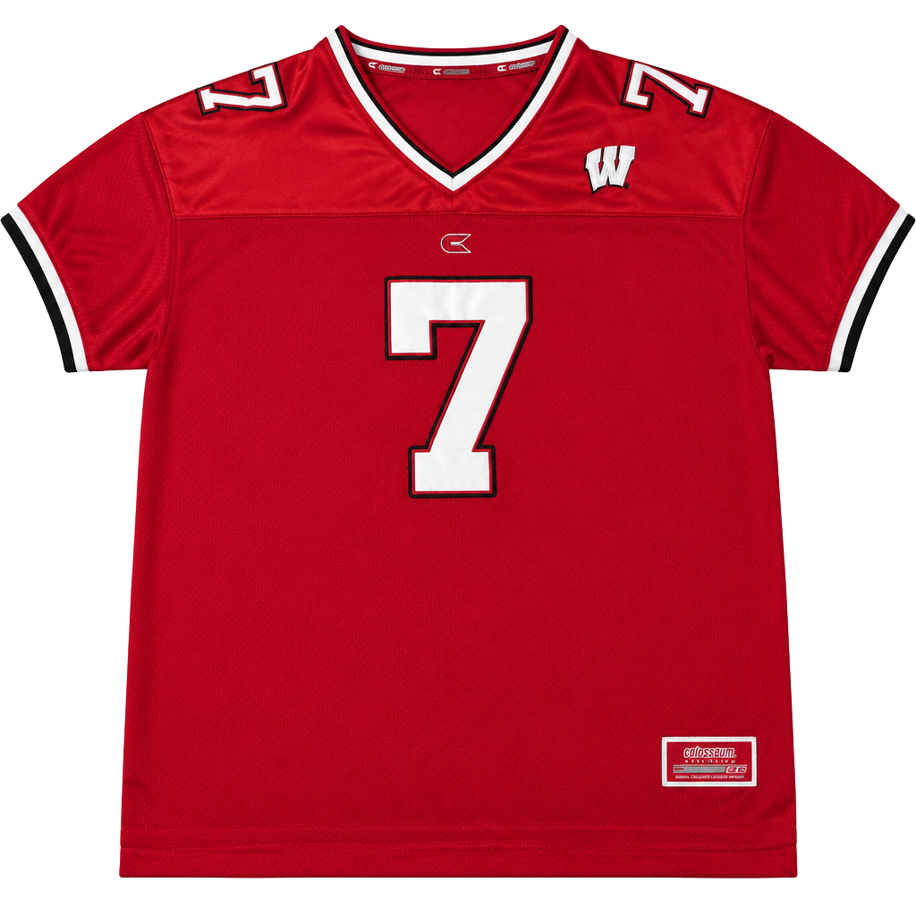 Colosseum Wisconsin Badgers Football Jersey Size XXL Red #7 1