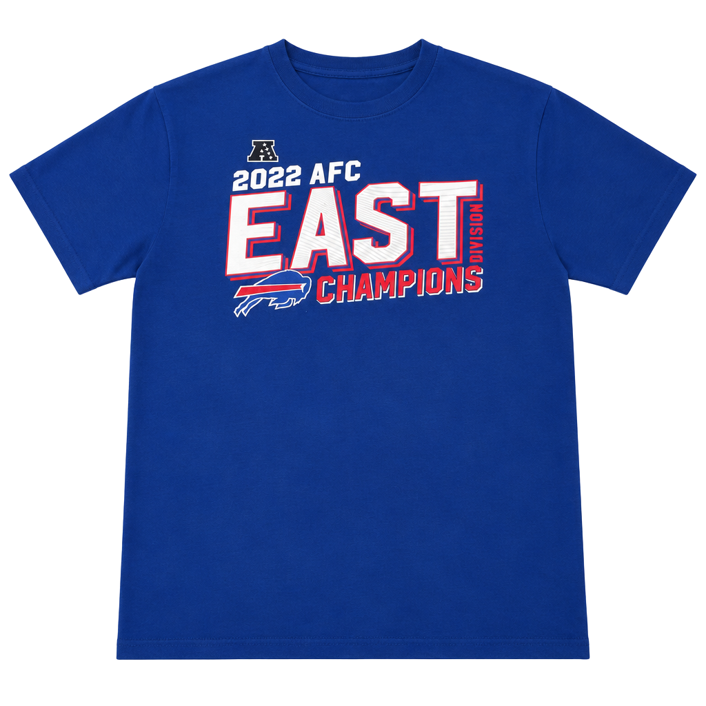 NFL Buffalo Bills 2022 AFC East Champions T-Shirt Size XL Blue 1