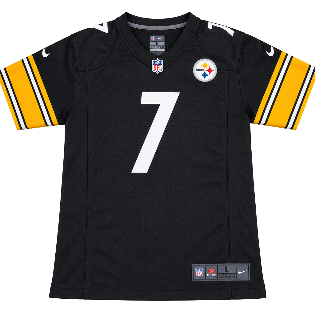Nike Pittsburgh Steelers Ben Roethlisberger 7 Jersey Size L Youth Black 1
