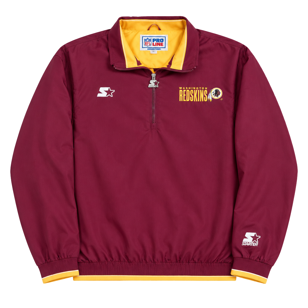 Starter Washington Redskins Size XL NFL Pro Line Quarter Zip Jacket 1
