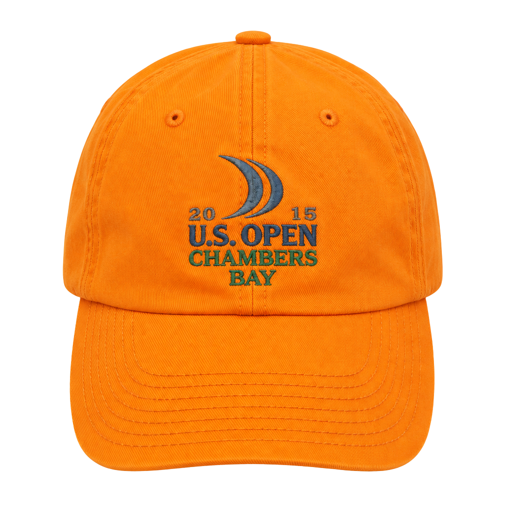 USGA 2015 U.S. Open Chambers Bay Member Orange Golf Hat Cap 1