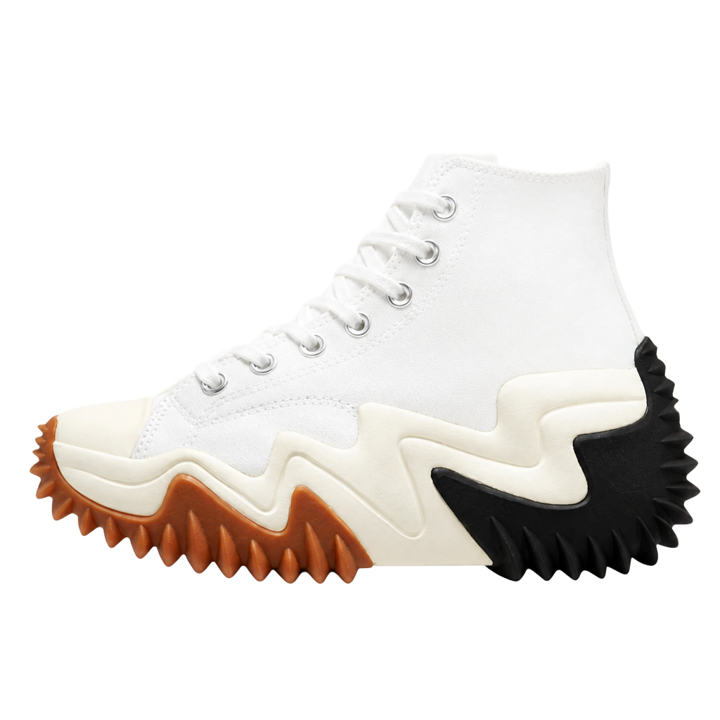 Converse Run Star Motion High Top Sneakers White/Black/Gum Honey 1