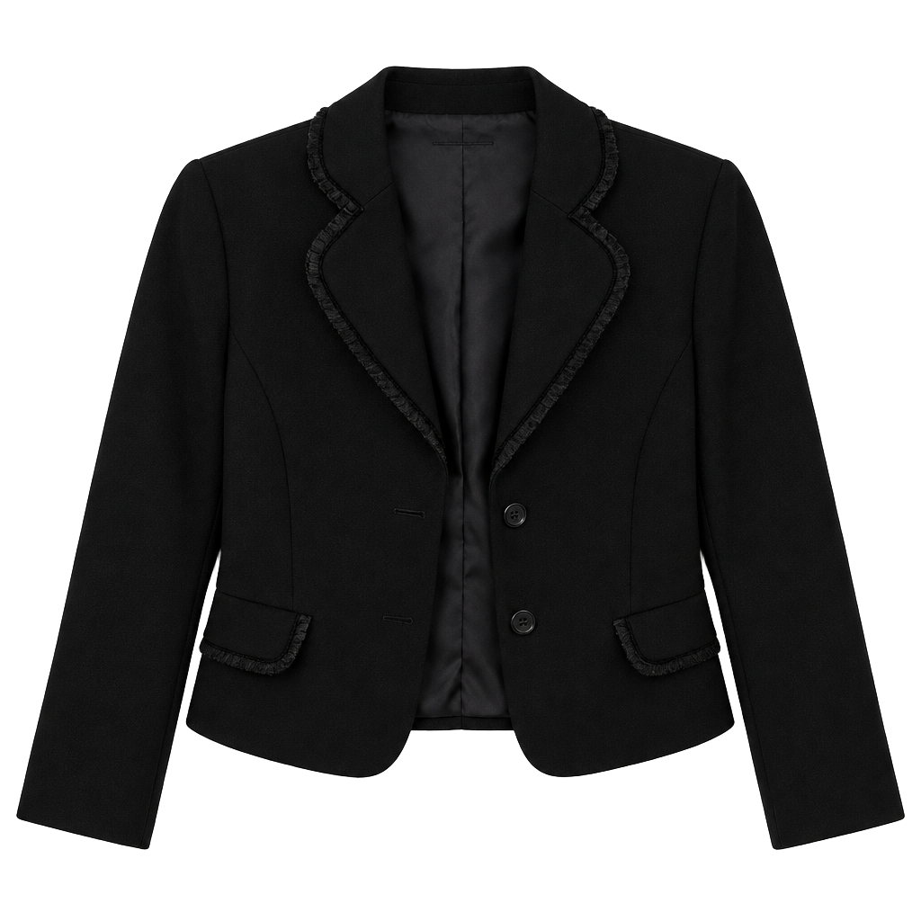 Tahari Black Women's Tailored Blazer with Trim 1