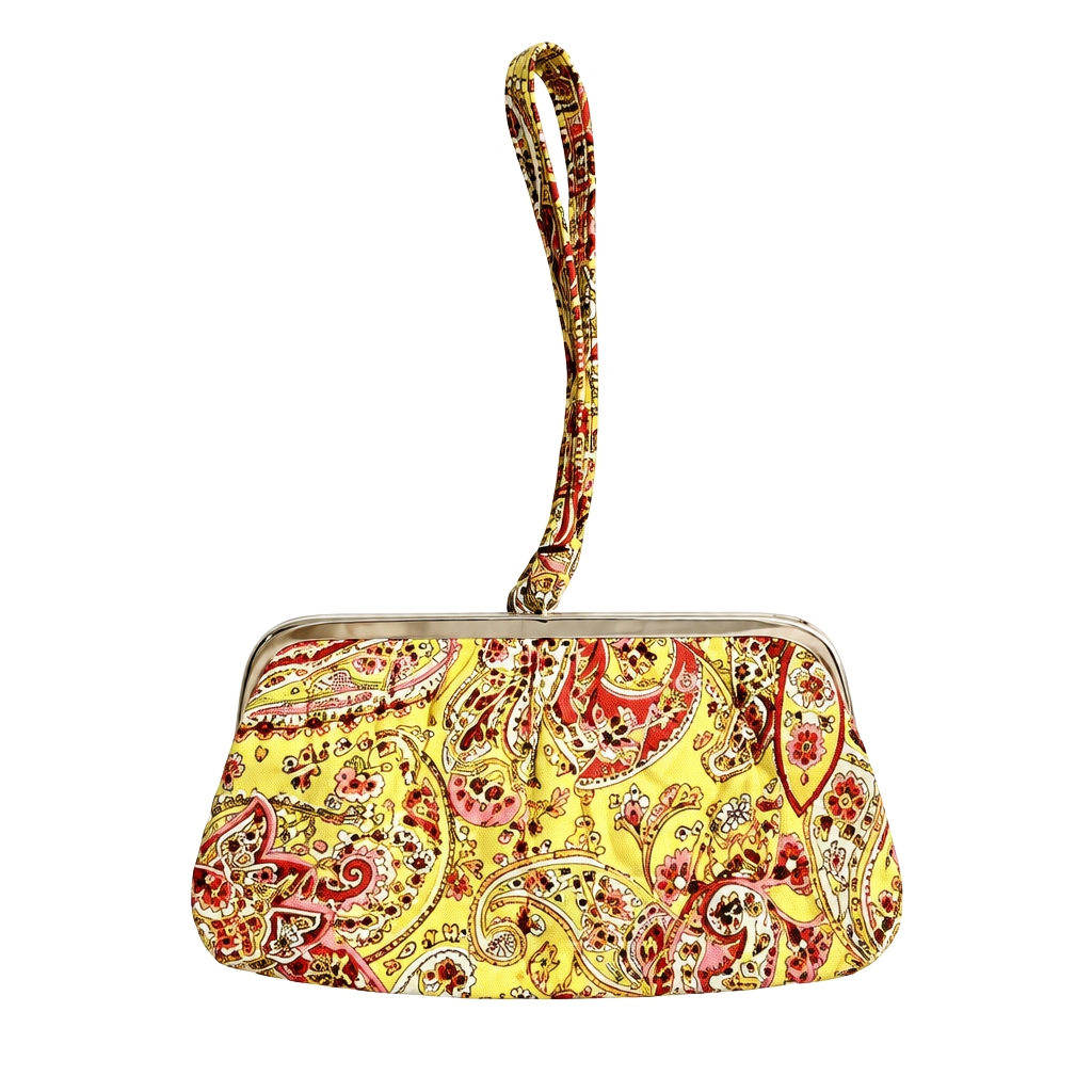 Vera Bradley Pistachio Paisley Kiss Lock Clutch Wristlet Wallet (Z-5) 1
