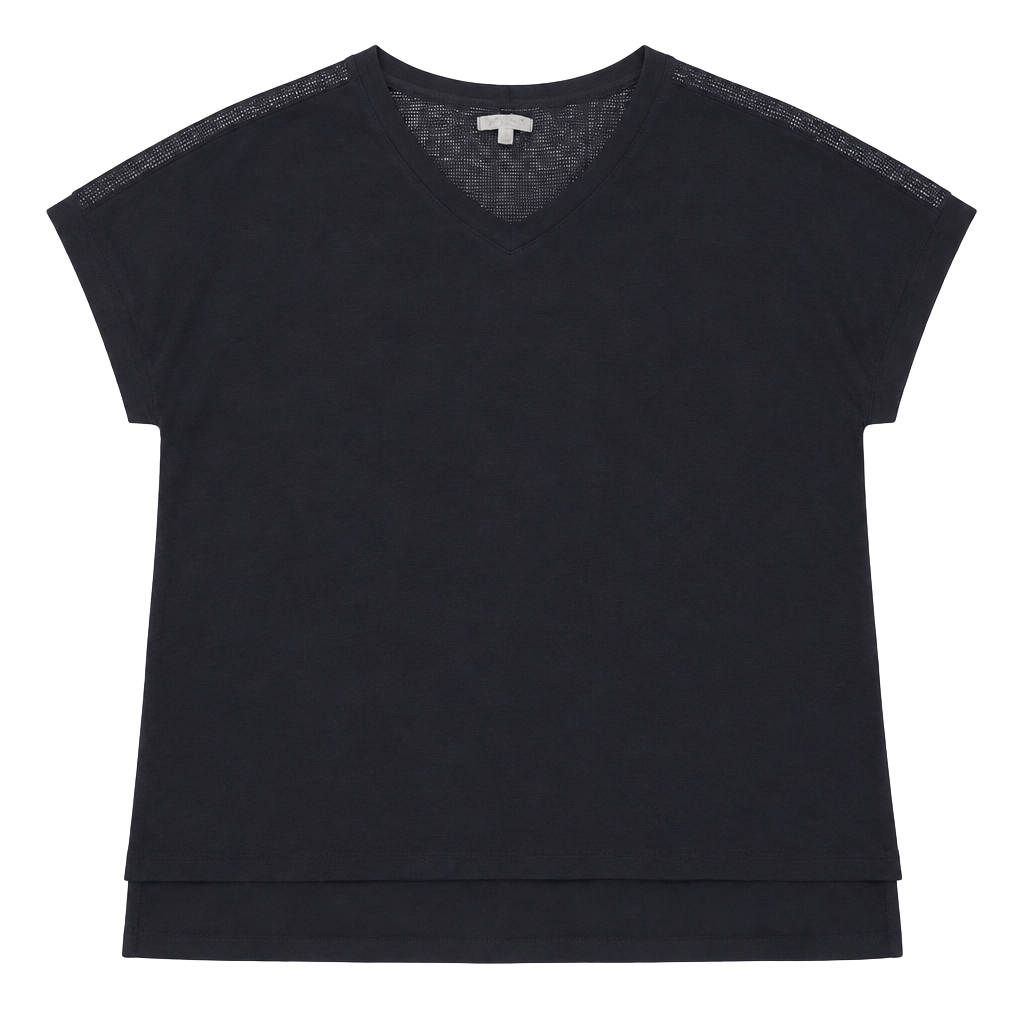 Grey State Black Short Sleeve Knit Tunic 1