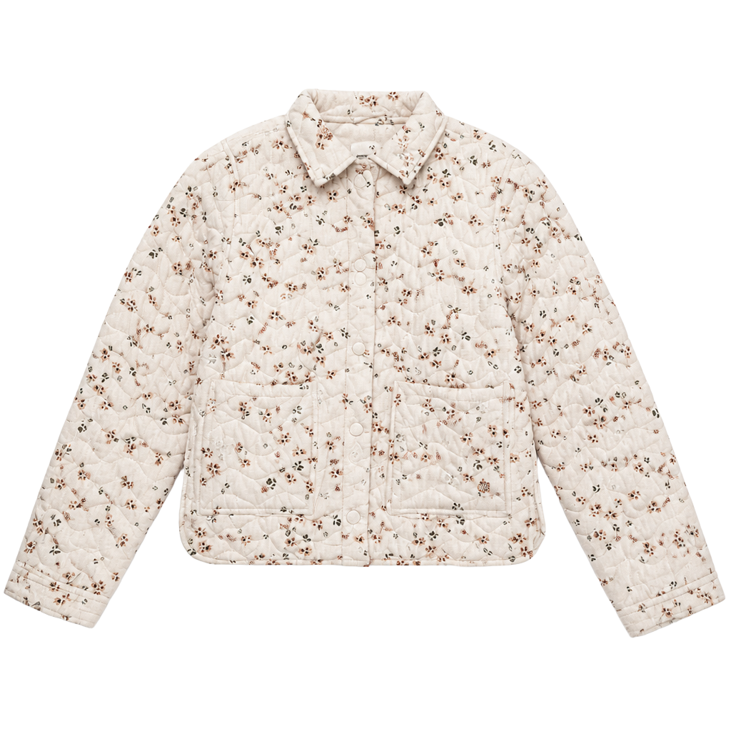 LuluCastagnette Paris | Girls' Floral Quilted Puffer Jacket – Size 10 1