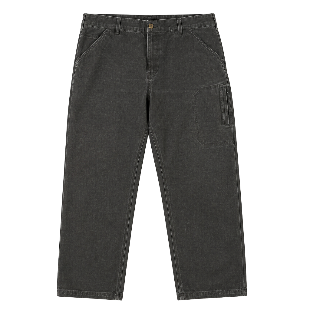 Noble Outfitters Work Pants Size 20 Black Canvas Carpenter Utility 243 1