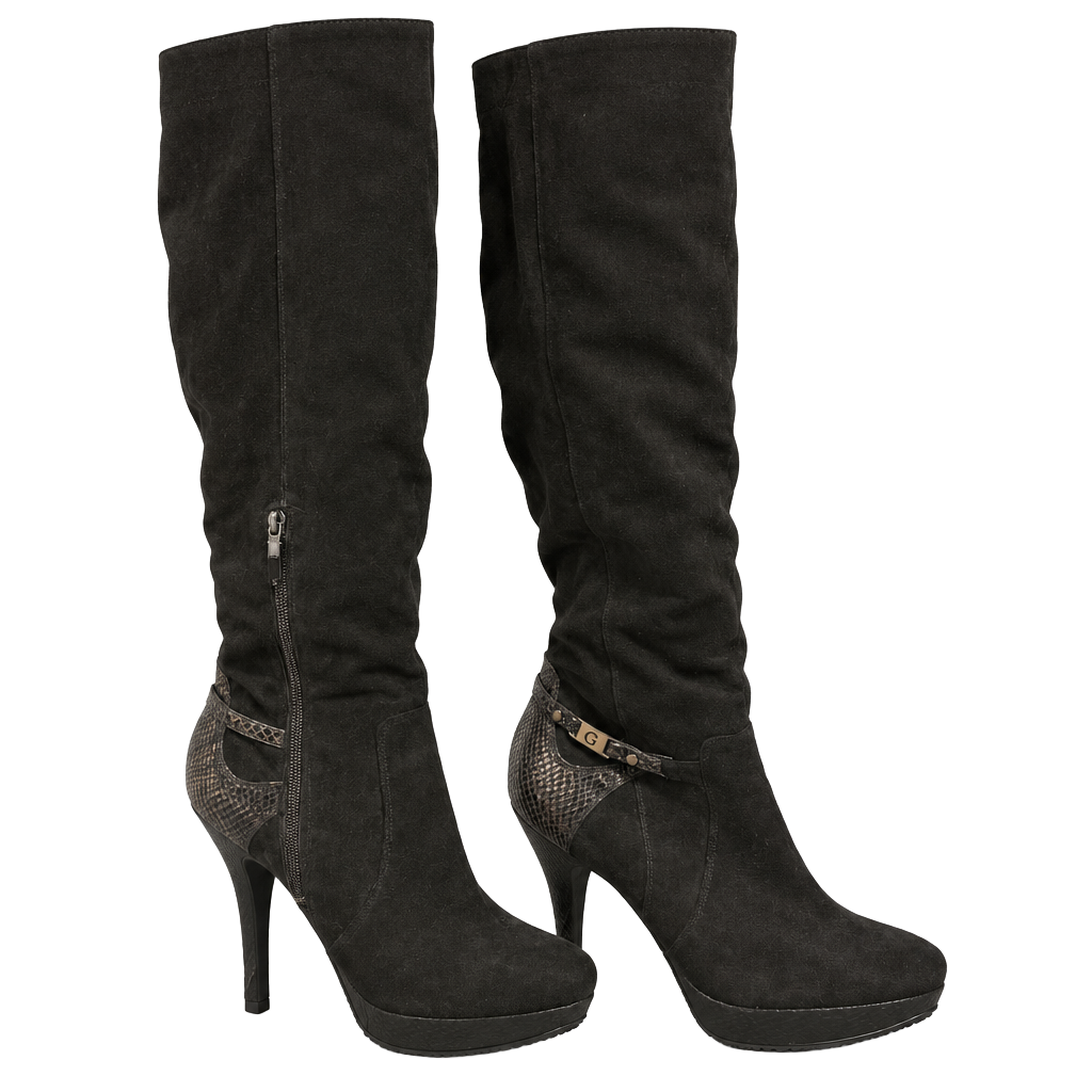 Guess Black Over-The-Knee Platform Stiletto Boots 1